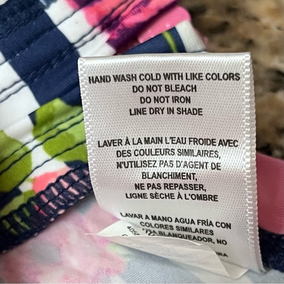 Ruffle Butts Floral Stripe Long Sleeve One Piece 2T Nautical Preppy Beach Coasts - Picture 4 of 9